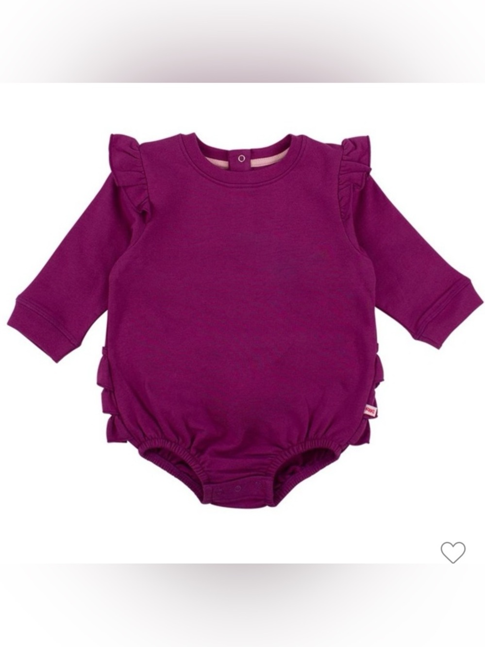 NWT Rufflebutts Sweatshirt Bubble Romper